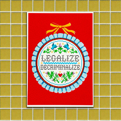 Legalize, Decriminalize Mini Print