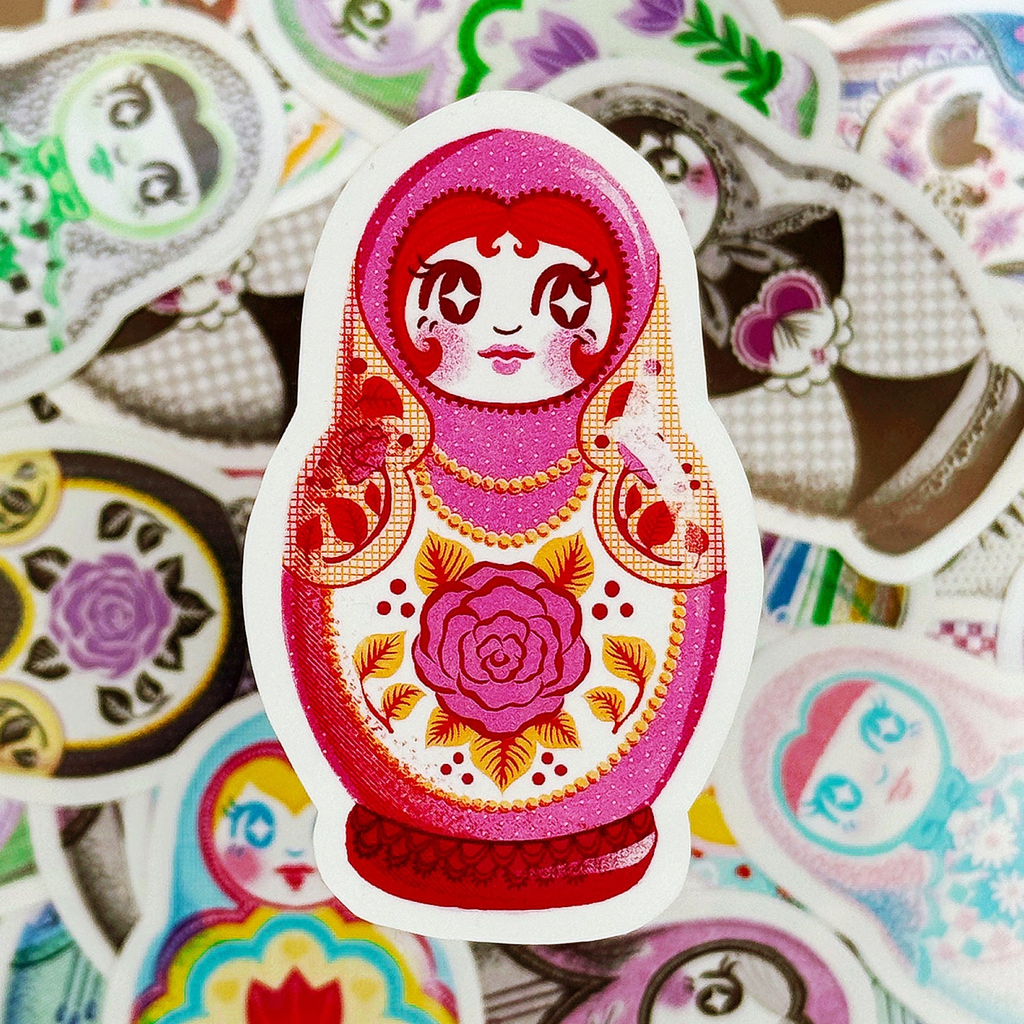 Pride Nesting Doll Stickers - Multiple Styles Available