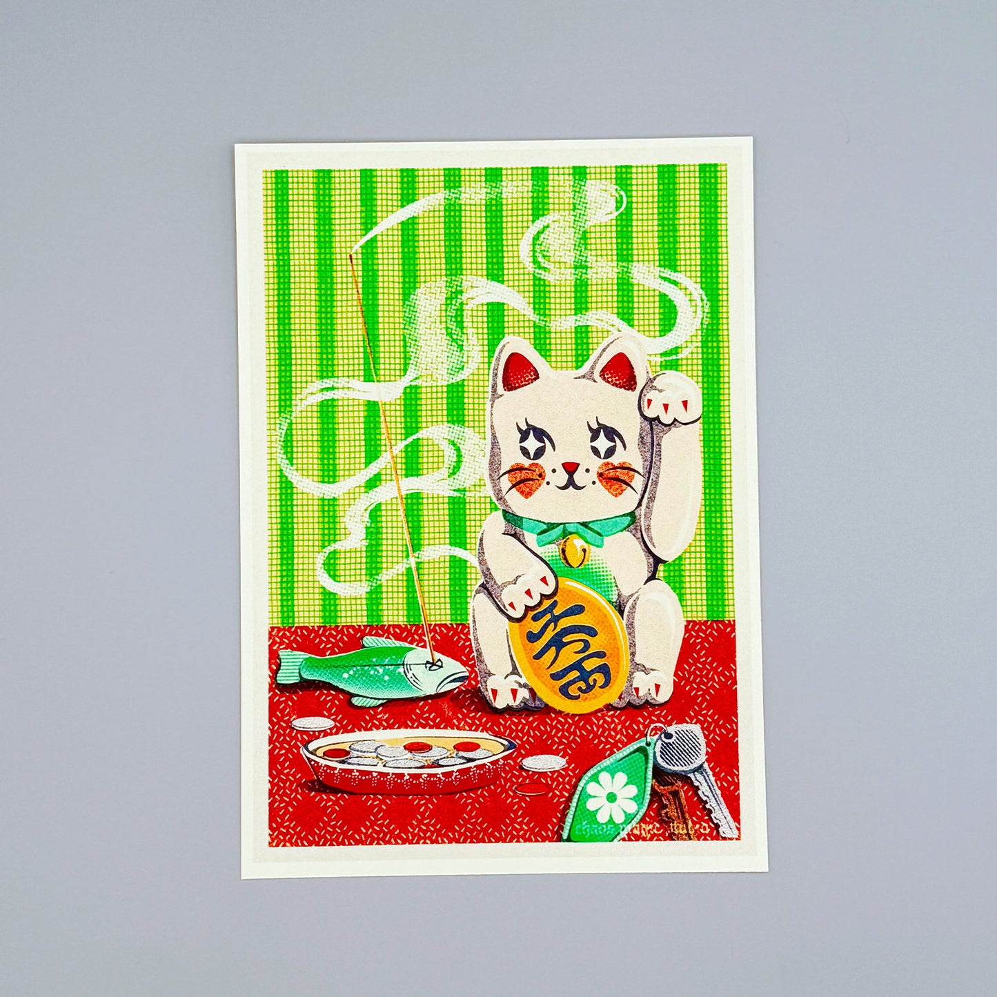 Lucky Cat Art Print - Multiple Sizes