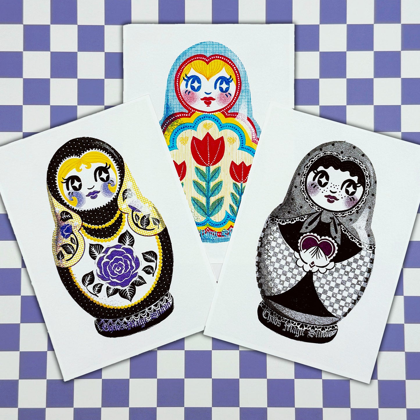 Pride Nesting Doll Mini Prints - Multiple Styles Available