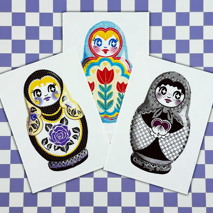 Pride Nesting Doll Mini Prints - Multiple Styles Available
