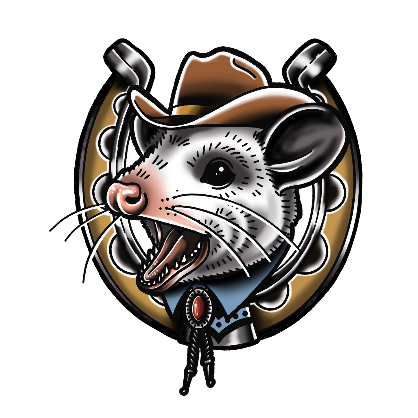 Cowboy Critters Vinyl Sticker