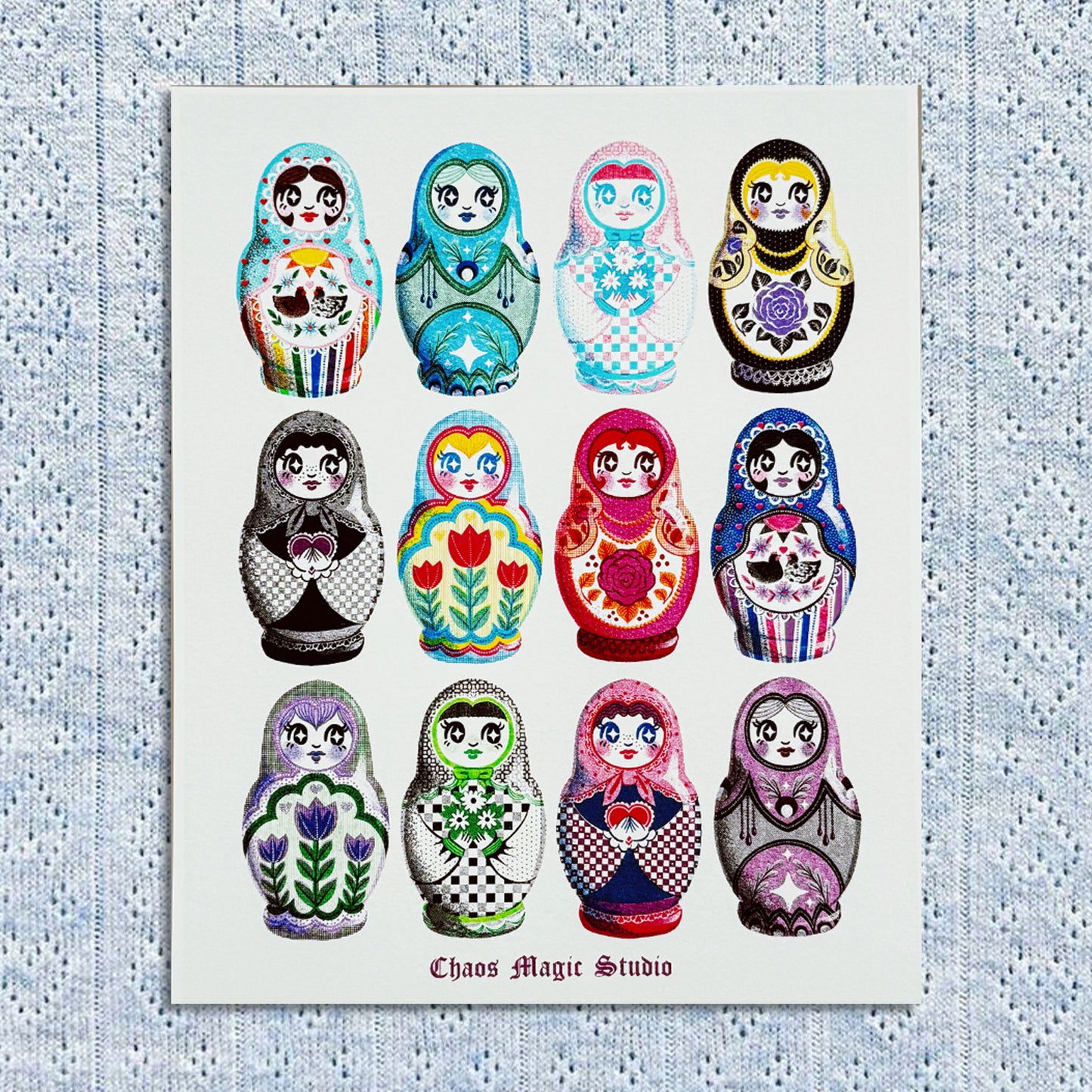 Pride Nesting Dolls 8x10 Art Print