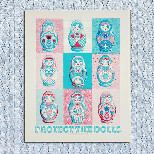Protect The Dolls 8x10 Art Print