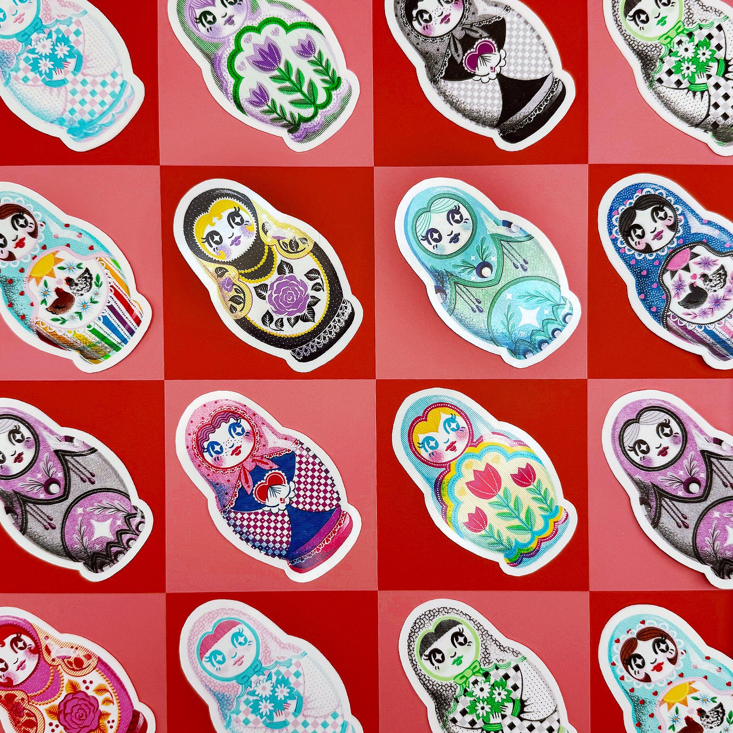 Pride Nesting Doll Stickers - Multiple Styles Available