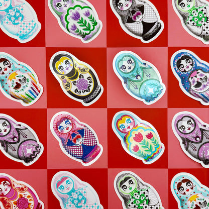 Pride Nesting Doll Stickers - Multiple Styles Available