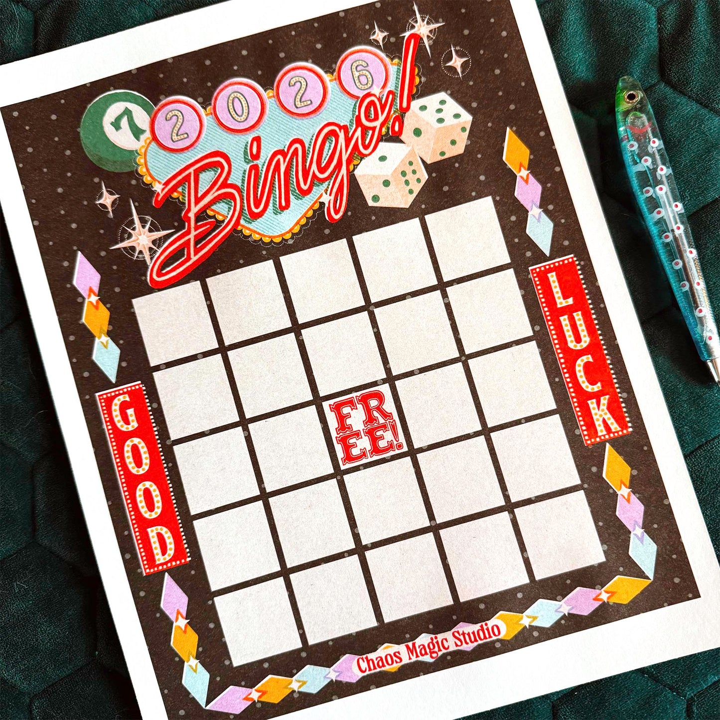 2026 Bingo Card - FREE Digital Download
