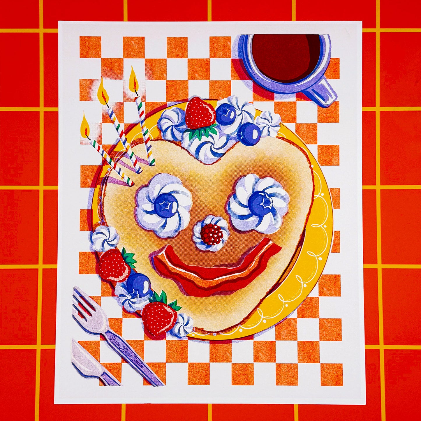 Birthday Pancakes Art Print - Multiple Sizes