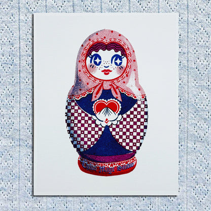 Pride Nesting Doll 8x10 Art Prints - Multiple Styles Available