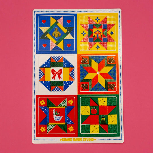 Granny Quilt - Sticker Sheet
