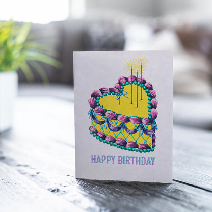 Happy Birthday Cake - greeting card