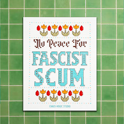 No Peace For Fascist Scum 8x10 Art Print