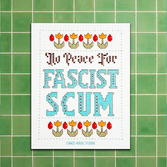 No Peace For Fascist Scum 8x10 Art Print