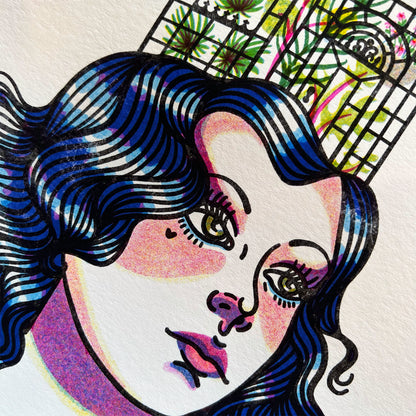 Greenhouse Girl - 8x10 Art Print