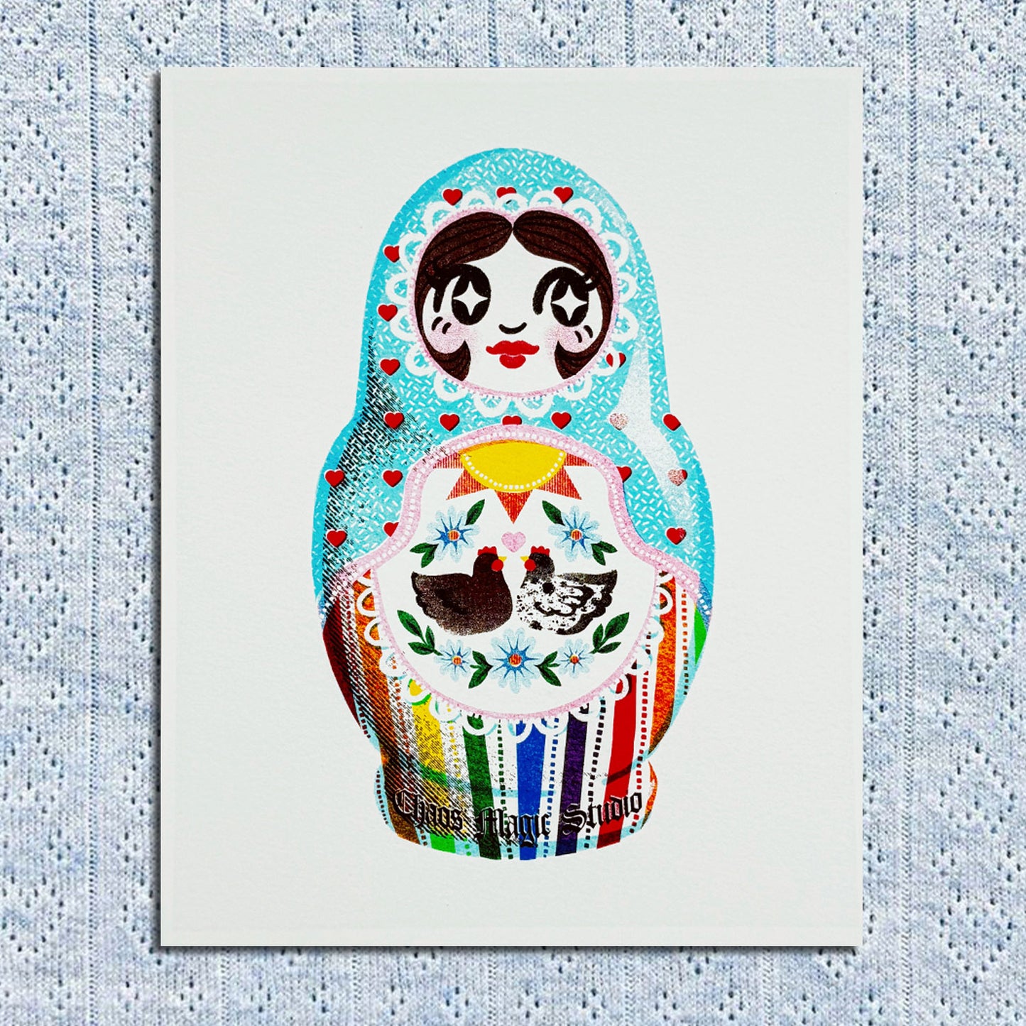 Pride Nesting Doll 8x10 Art Prints - Multiple Styles Available