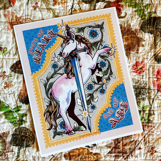 Pure of Heart, Fat of Ass Art Print - Multiple Sizes