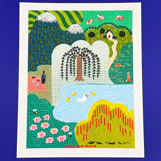 Spring Fields - 8x10 Art Print