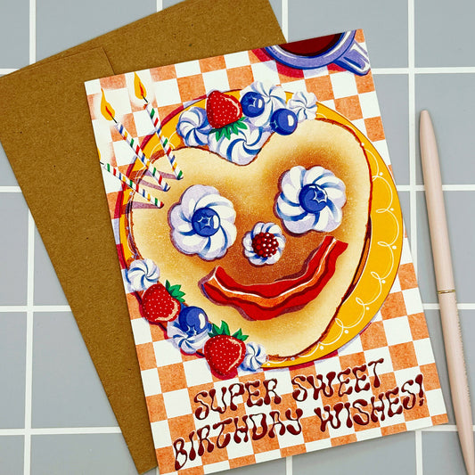 Super Sweet Birthday Wishes - A7 Greeting Card