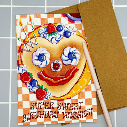 Super Sweet Birthday Wishes - A7 Greeting Card