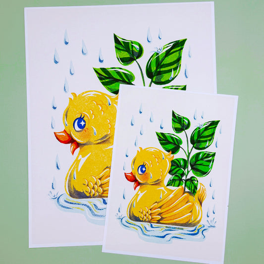 Water Off A Duck's Back Art Print - Multiple Sizes